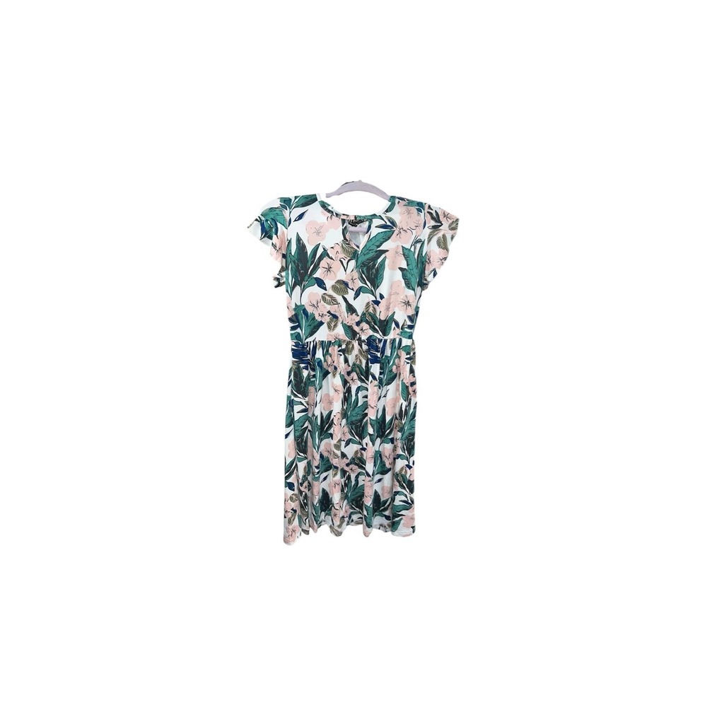 156.- Summer dress woman's small NWT, floral w/ pockets - Picture 2 of 5